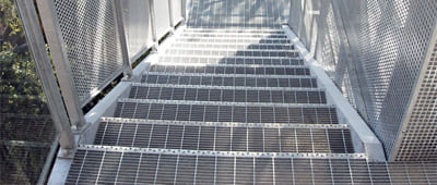 Galvanized Steel Grating Treads