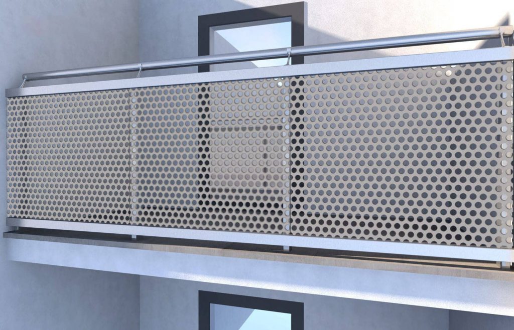 Round Hole Perforated Fence for Balcony